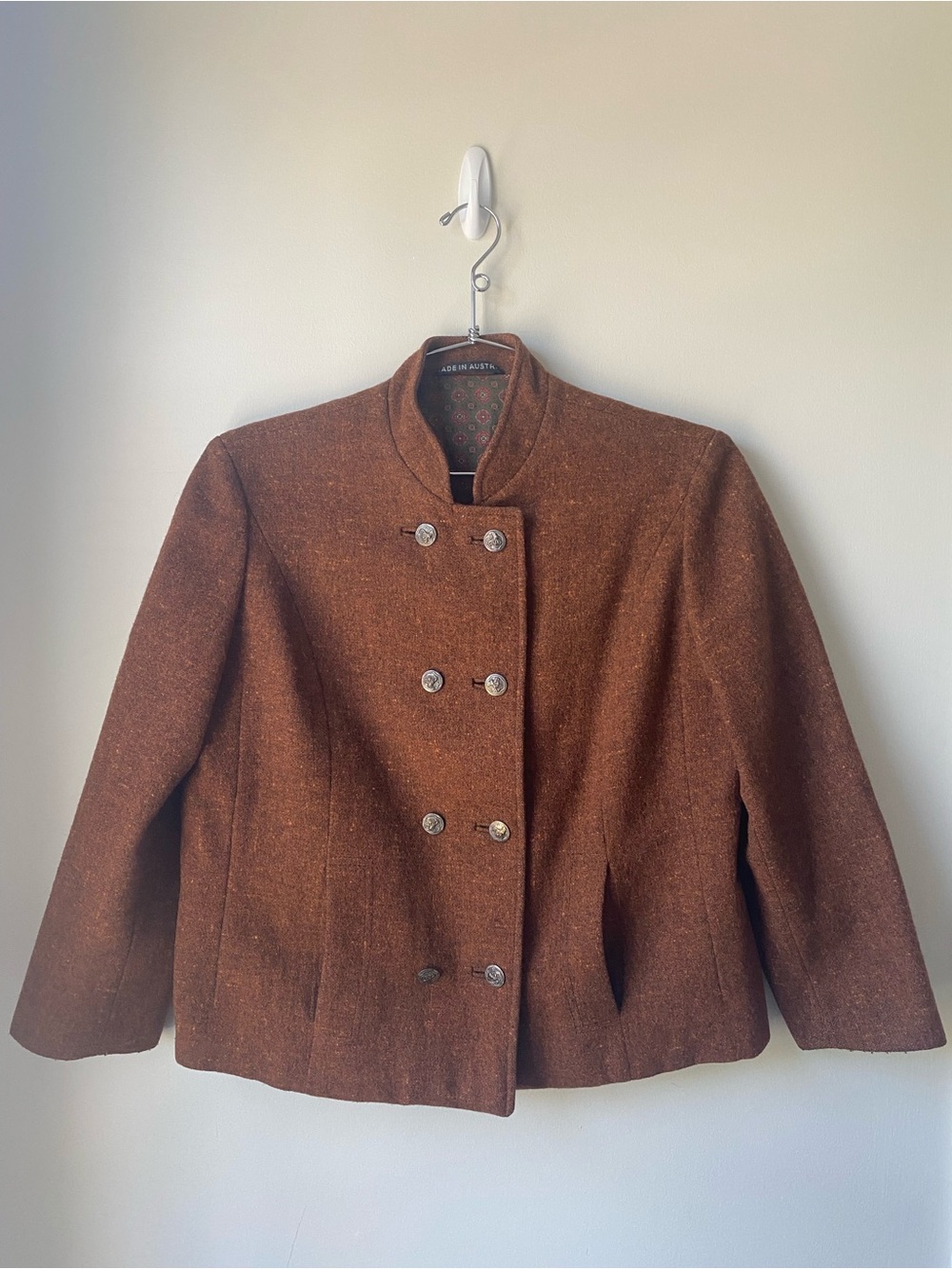 Vintage- Wool Double-Breasted Jacket